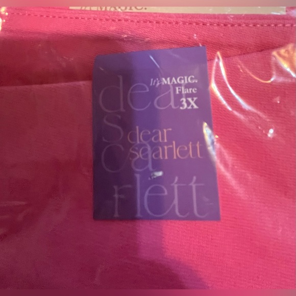 NWT Dear Scarlett Dark Pink Flare Pants - Picture 12 of 14